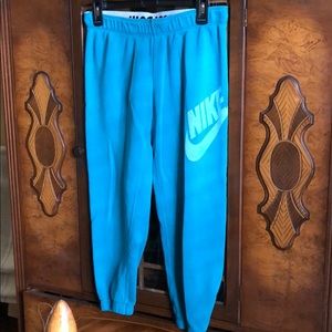 Nike Teal Blue Capris Sweatpants